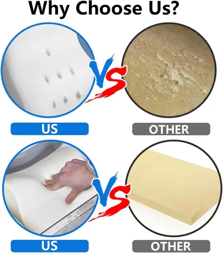 Miniatura 5 de Almohada ergonómica de espuma viscoelástica para adultos con correa ajustable, cojín grande para aliviar el dolor de ciática, soporte de cadera