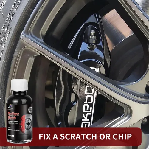 Miniatura 3 de Pintura para Pinzas de Freno Negra Caliper Touch Up Pintura de Reparación Negra Brillante Resistente al Calor de Alta Temperatura 1.5oz