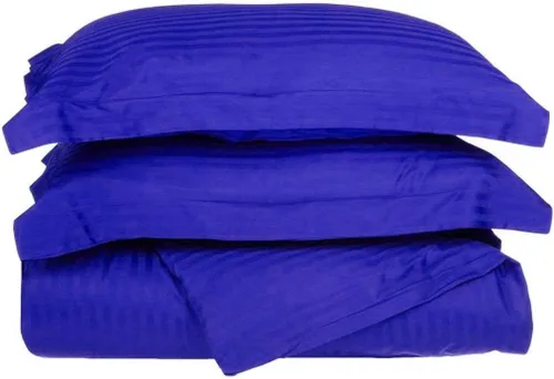 Miniatura 14 de LaxLinen Juego de funda de edredón de 3 piezas (1 funda de edredón con 2 fundas de almohada) 100% algodón de calidad suave, con cierre