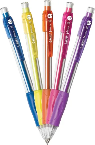 Miniatura 3 de BIC Lápices mecánicos Velocity, con barril colorido, punta media (0.7mm), paquete de 2 unidades de lápices mecánicos con borradores