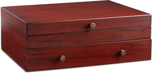 Miniatura 2 de Royalty Art Caja de almacenamiento de cubiertos sin deslustre con cajón, organizador de cubiertos y utensilios de cocina de 15 x 11 pulgadas