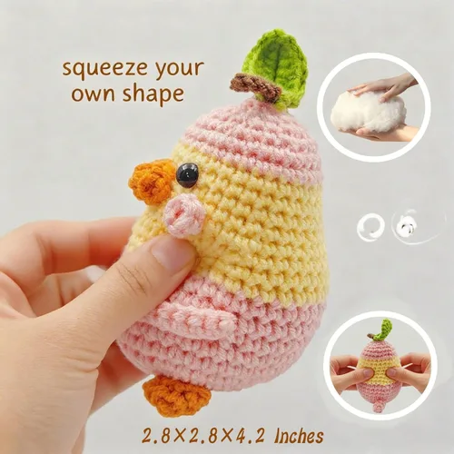 Miniatura 7 de Regalos personalizados para mujeres, hombres, mamá, papá - Tarjetas de regalo en blanco - Pato de peluche de ganchillo hecho a mano de apoyo Tarjeta