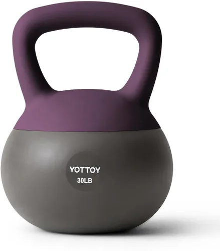 Miniatura 23 de YOTTOY Pesa rusa suave, juego para entrenamiento de fuerza y entrenamientos en casa, base acolchada de lados suaves, mango ancho, ideal