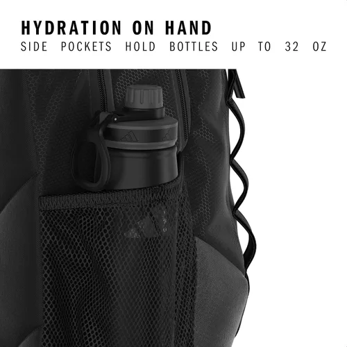 Miniatura 4 de Mochila Excelerator con funda para portátil, bolsa deportiva para hombres y mujeres, Negro/Dorado Metálico, Tamaño único