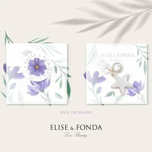 Miniatura 5 de ELISE & FONDA CP150 Puerto de carga USB anti polvo enchufe lindo luz pequeña estrella colgante encanto para iPhone 11/XS MAX/XR/X/8 Plus/7/6S/7/SE