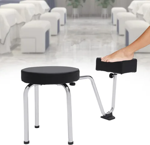 Miniatura 3 de Silla de pedicura con reposapiés, altura ajustable, reposapiés, soporte para reposapiés, estación de manicura para uñas, spa, salón de belleza