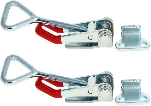 Miniatura 20 de Utoolmart Abrazadera de palanca ajustable, botón de liberación rápida, abrazadera de palanca de acción de empuje de tracción de 99 libras
