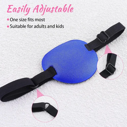 Miniatura 3 de 6 parches para los ojos ajustables 3D para ojos médicos para ojos derecho o izquierdo, parches para ojos perezosos, parches suaves y reutilizables