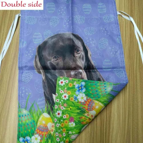 Miniatura 6 de Bandera de jardín con bonito diseño de cachorro, Shih Tzu, con diseño de perro y mascota, bandera de Estados Unidos, flores silvestres, césped