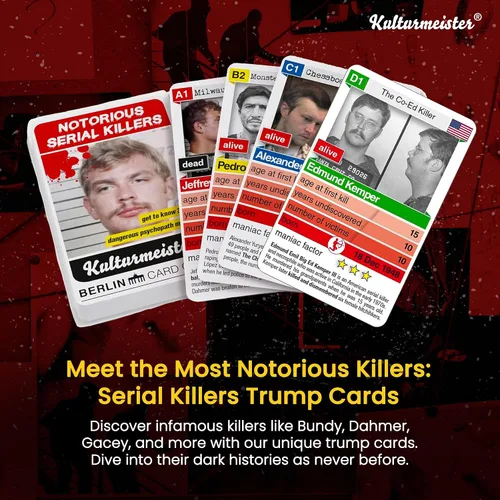 Miniatura 5 de Juego de cartas Trump Notorious Serial Killers, para adultos