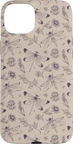 Miniatura 9 de Vintage Dragonfly Tan Sand Beige Wildflower Floral Flower Case for iPhone 16