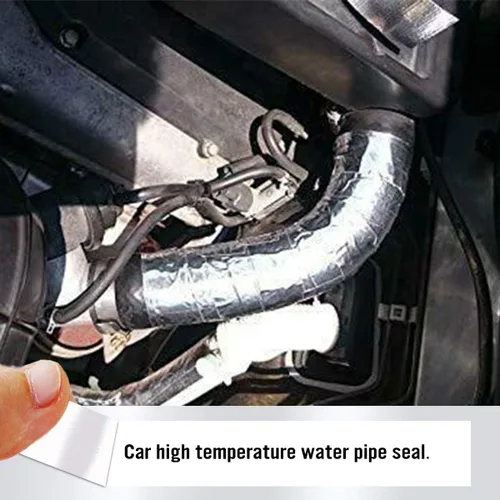 Miniatura 6 de Cinta de tela de fibra de vidrio de papel de aluminio, plateado, buena para HVAC, sellado y parchado de conductos de aire caliente y frío
