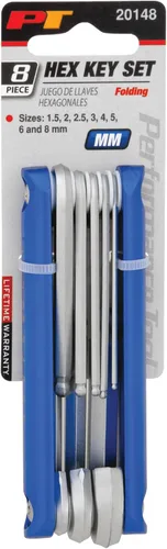 Miniatura 2 de Performance Tool Juego de llaves hexagonales de brazo largo métrico 20148 - Acero al cromo vanadio para mayor resistencia y durabilidad con extremos