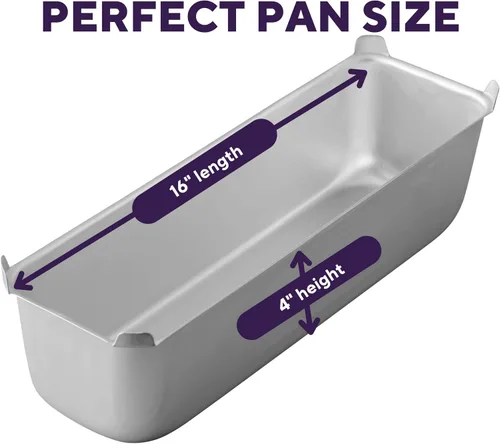 Miniatura 2 de Wilton – Sartén largo de aluminio, Plateado