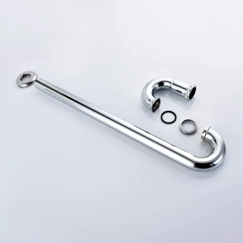 Miniatura 9 de CIENCIA Trampa de latón para fregadero de baño, fregadero de cocina, tubo de drenaje, tubo de drenaje S trampa cromada, WT04