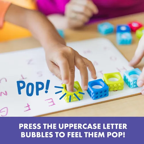 Miniatura 3 de Educational Insights Alphabet BubbleBrix - Juguetes sensoriales de aprendizaje del alfabeto, manipuladores de alfabetización para preescolares