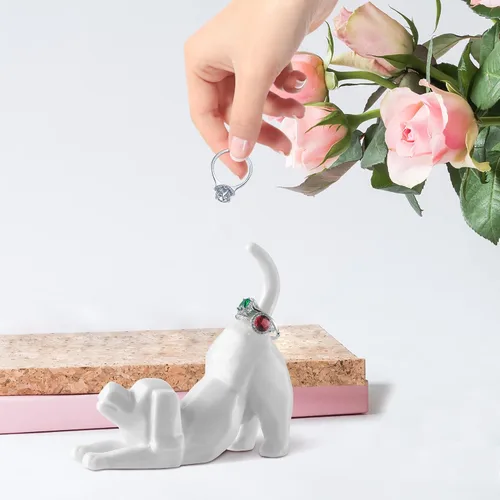 Miniatura 6 de PUDDING CABIN Regalo para mamá de perro para mujer, soporte para anillo de boda, regalo para perro para mujereshombres, cumpleaños, Navidad, San