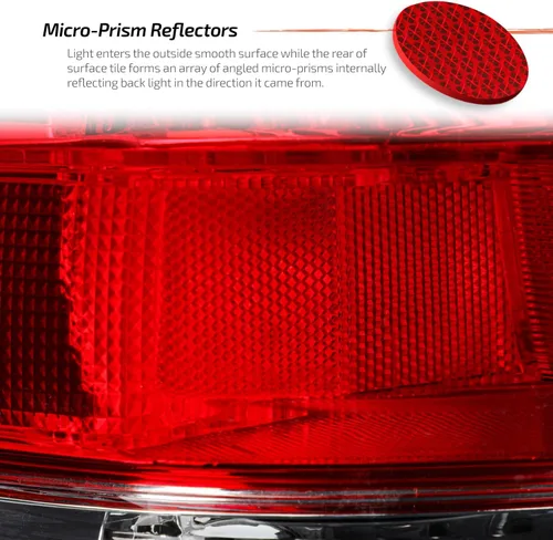 Miniatura 6 de AKKON - Compatible con 2008 2009 2010 Honda Odyssey Minivan 08-10 estilo OE luz trasera exterior luz trasera roja transparente lado izquierdo