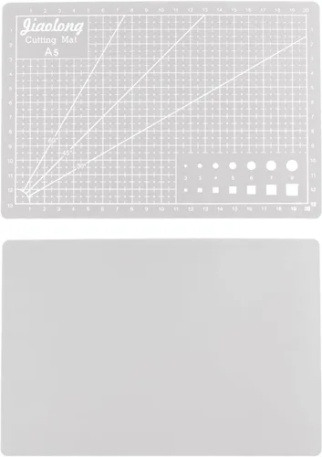 HARFINGTON A5 - Alfombrilla de corte autorreparable de 9 x 6 pulgadas, tabla de cortar para manualidades, trabajo de arte, corte de costura, color