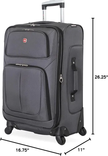 Miniatura 32 de SwissGear - Equipaje suave expandible Sion con ruedas, Negro