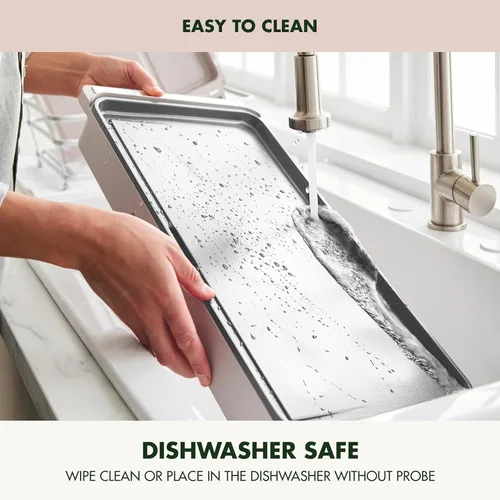 Miniatura 8 de GreenPan Plancha eléctrica avanzada de 10.5 x 20 pulgadas con cajón de calentamiento, revestimiento antiadherente de cerámica saludable sin PFAS