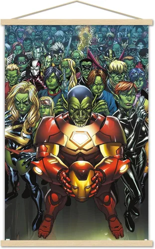 Trends International Marvel Comics Secret Invasion - Póster de pared Avengers: The Initiative #15, 22.37 x 34.00 pulgadas, paquete de impresión