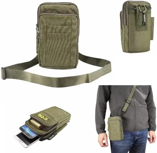 Miniatura 17 de Bolso cruzado universal para teléfono celular, bolsa de cinturón para deportes al aire libre, funda para llevar teléfono móvil, con correa