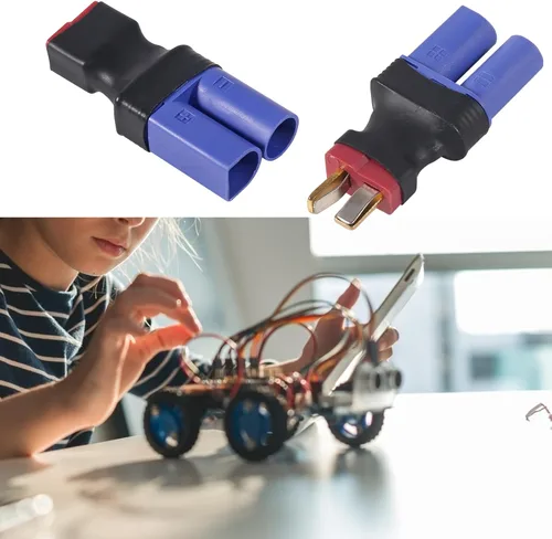 Miniatura 6 de 4 unids EC5 a T-Plug Deans Estilo Macho Hembra RC Adaptador EC5 Macho a T-Plug Hembra, EC5 Hembra a T-Plug Macho para RC Lipo Batería