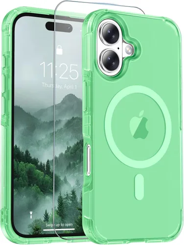 Miniatura 13 de jaroco Funda magnética para iPhone 11 con protector de pantalla, protección resistente, compatible con MagSafe, protección contra caídas de grado