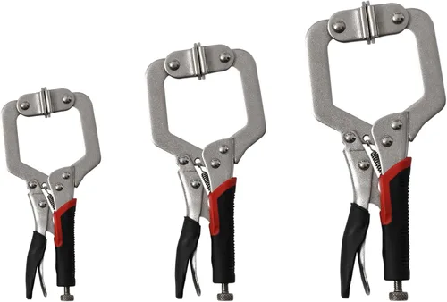 Miniatura 2 de Xiao & Dao Pro 3 alicates de bloqueo de abrazadera C de 6 pulgadas, 8 pulgadas y 11 pulgadas, alicates de abrazadera C de alta resistencia