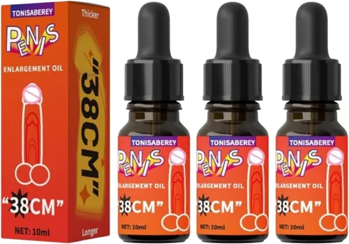 Tonisaberey - Aceite de masaje ampliador con ingredientes de hierbas para ayudar a aumentar el tamaño, la circunferencia y la longitud, 0.34 onzas
