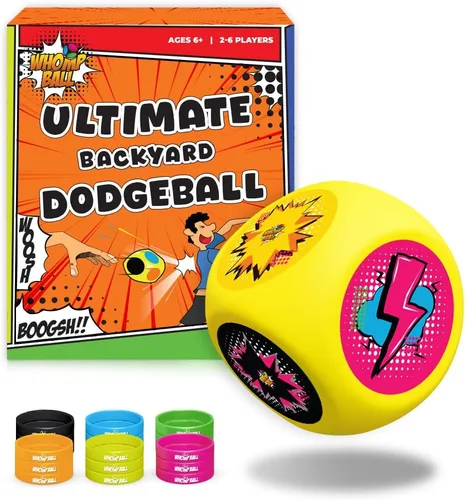 Swooc Games® - Whomp Ball™ - Ultimate Backyard Dodgeball - Dados de espuma suave - Juegos de patio, equipo de PE y formación de equipos - Equipo de