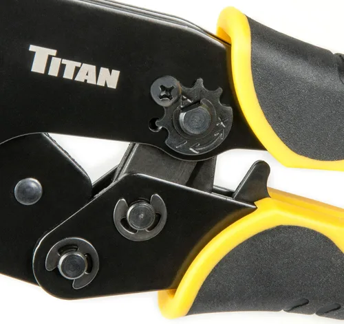Miniatura 7 de Juego de crimpado de terminales de alambre de trinquete Titan 11950, 7 piezas