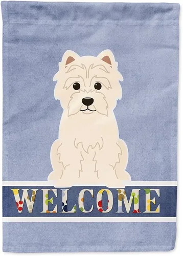 Miniatura 129 de Caroline's Treasures BB5622GF Airedale - Bandera de bienvenida para jardín, bandera decorativa para patio, exteriores, patio, parterres