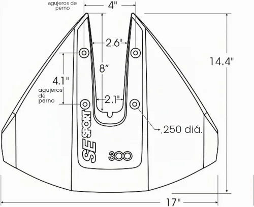 Miniatura 3 de 300 - Hidroala, apta para motores 35 hp - 300 hp