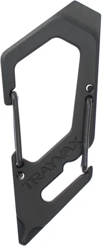 Trayvax Talon Clip de mosquetón multiherramienta, llavero de liberación rápida de acero inoxidable 420 con abridor de botellas y destornilladores,