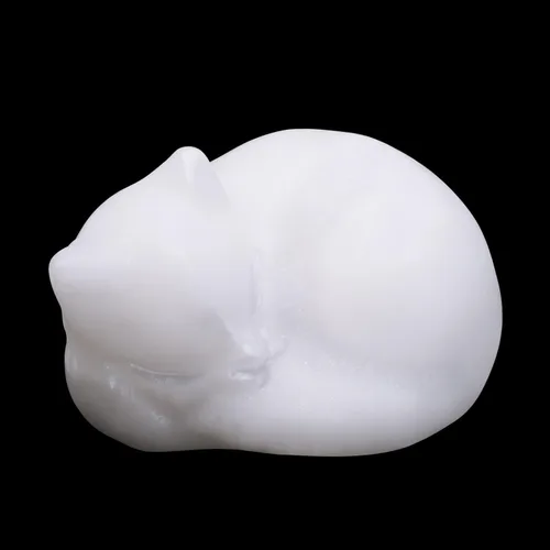 Miniatura 16 de LAIDANLA Estatua de gato dormido de obsidiana negra, cristales curativos tallados a mano, bonita escultura de figura de gatito de 1.6 pulgadas