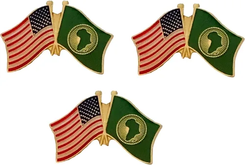 Miniatura 137 de 3 Pines de solapa con banderas de Estados Unidos y países internacionales, paquete de 3 pines dobles con diseño de banderas de Estados Unidos