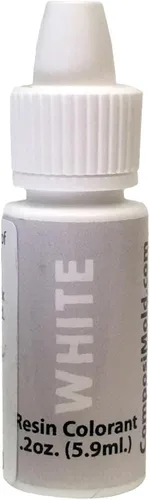 Pigmento epoxi blanco (colorante, tinte, tinte) 6cc (0.2 oz.)