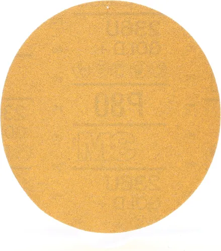 Miniatura 2 de 3M 182 Hookit - 236U Oro 6 pulgadas, P1C, disco de película antipolvo., 6, Dorado