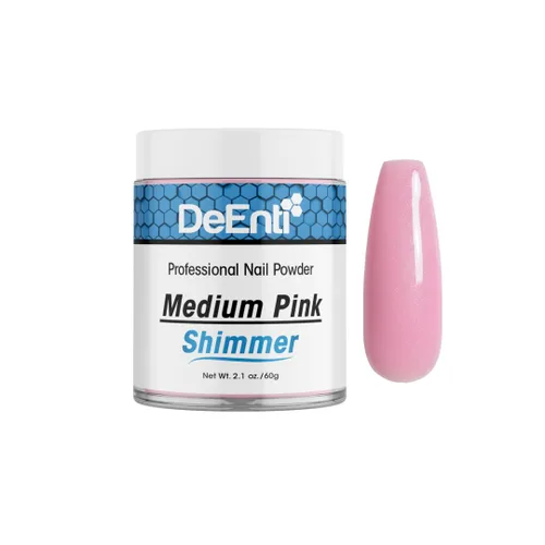 Miniatura 13 de DeEnti Polvo acrílico brillante para uñas, cubierta de 2 onzas, color rosa, grado profesional, sin burbujas, polvo acrílico para uñas Polvo