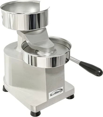 Miniatura 8 de KoolMore Prensa de hamburguesas para hamburguesas de 5 pulgadas, máquina formadora manual de acero inoxidable para alimentos personales