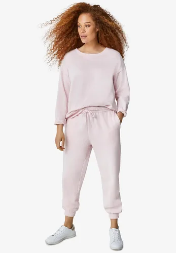 Miniatura 4 de Ellos Pantalones deportivos de forro polar con cordón en la cintura para mujer