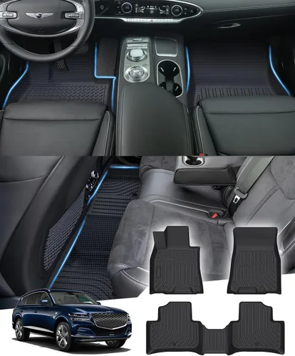 Miniatura 8 de Sunsdrew Alfombrillas TPE para todo tipo de clima, ajuste personalizado para Subaru Crosstrek 2018-2023/Impreza 2017-2023, negro, juego de 4 piezas