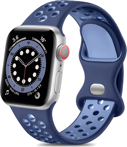Miniatura 27 de Lerobo - Bandas deportivas compatibles con Apple Watch Band de 40 mm, 41 mm, 38 mm y 42 mm para Series 11, 10 para mujeres y hombres, suaves bandas