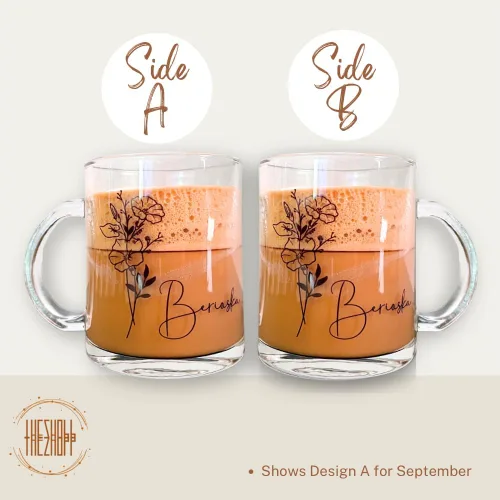Miniatura 4 de Taza de café de vidrio personalizada, taza de café, taza de café, taza de vidrio transparente, regalos personalizados con nombre para mujeres, taza