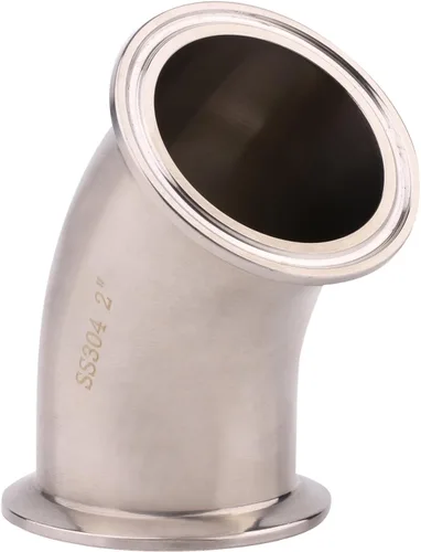 Miniatura 9 de DERNORD Codo de 45 grados Tubo de 1 pulgada OD Acero inoxidable 304 Montaje de tubería Se adapta a Tri Clamp 1.5 pulgadas