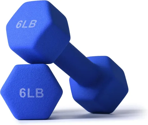 Miniatura 56 de Portzon Mancuernas de neopreno con agarre antideslizante para ejercicio de entrenamiento corporal total y tonificación muscular, compatible con 2