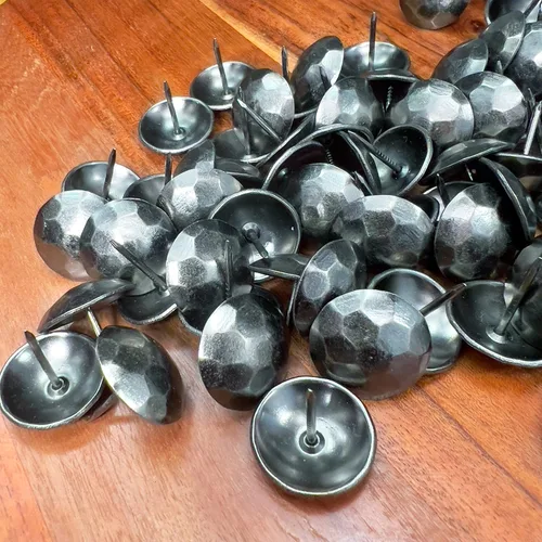 Miniatura 7 de Paquete de 50 unidades - Clavos de hierro - Uñas decorativas de 1 pulgada - Tachuelas para tapicería - Acento antiguo - Clavos - para mejoras
