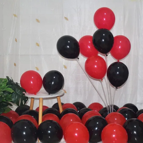 Miniatura 9 de 200 globos negros y dorados de 5 pulgadas, cromados, metálicos, dorados, negros, de látex, gruesos, pequeños para bodas, cumpleaños, graduaciones